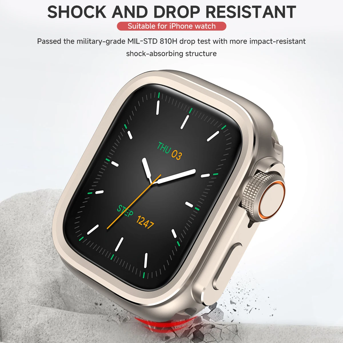 Металлический корпус для Apple Watch 10 46 мм сменный на Ultra 2 49 бампер из алюминиевого