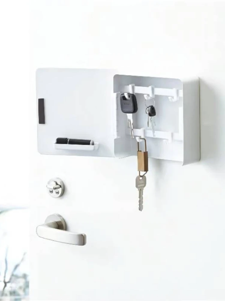 

Простая пластиковая установка, коробка для хранения без мусора, коробка для хранения с крючком для ключей, магнитная всасывающая стойка для хранения, органайзер для хранения