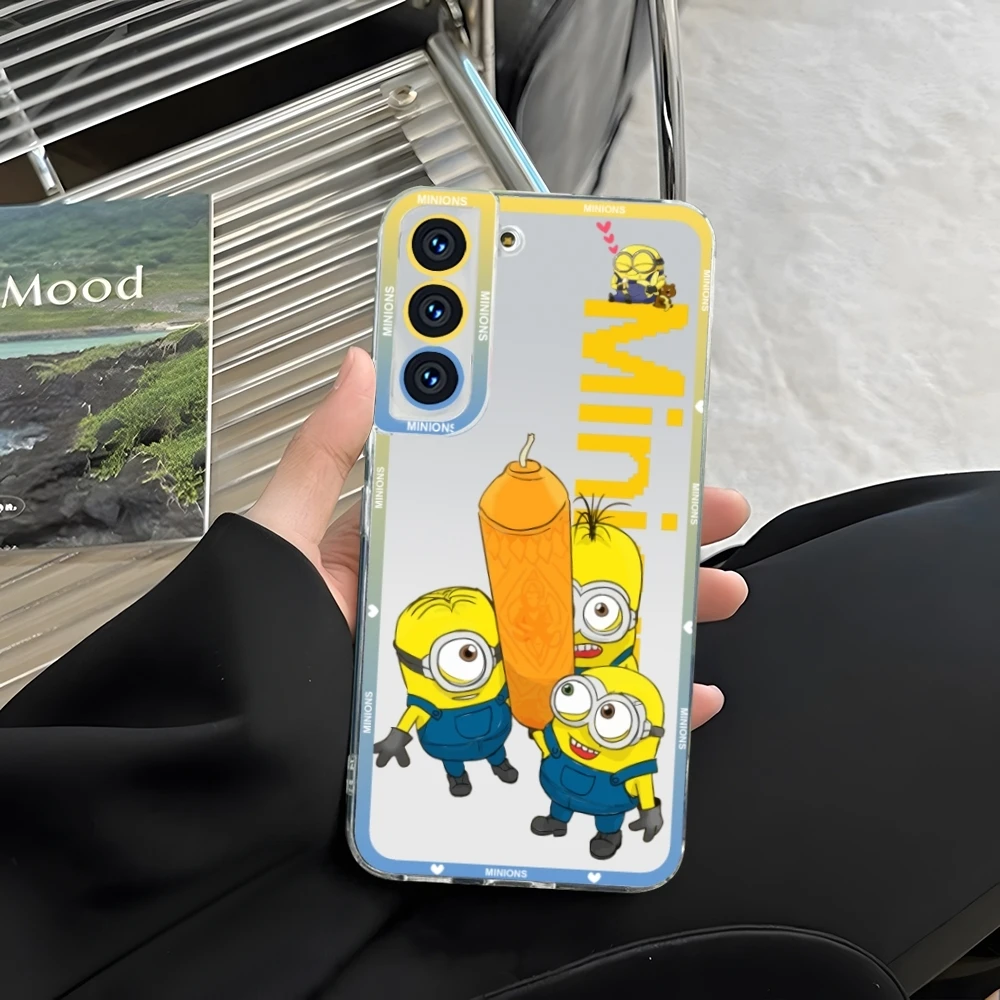 Прозрачный чехол для телефона MinionsES Samsung S23 S20 S21 S22 A11 A13 A22 A31 A32 A51 A52 Plus Ultra Angel Eyes Soft