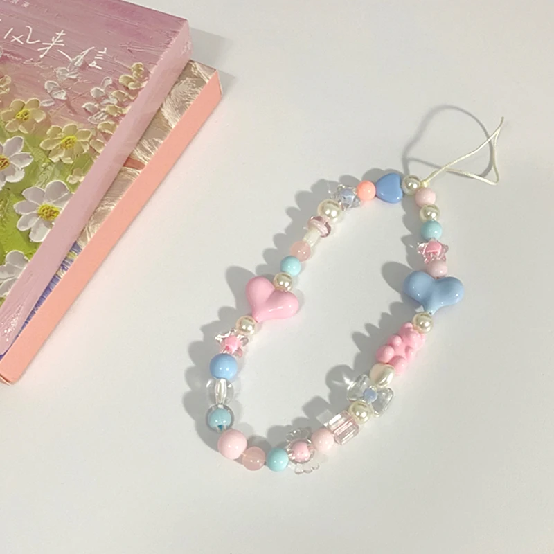 Candy Care Bear Key Chain Ladies Fashion Cute Romantic Vintage Cool Keychain Charm Korea 90s Aesthetic Bag Phone Chain Gift New