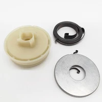 4500 5200 5800 electric chainsaw starter pulley with springs fit 45cc 52cc 58cc chainsaw easy starter pulley replacement parts