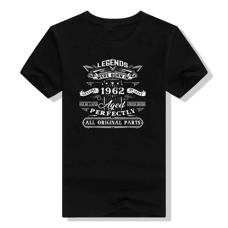 

61th Birthday Clothes for Legends Born In 1962 61 Years Old T-Shirt Papa Men Clothing Father's Day Grandpa Gifts Best Seller