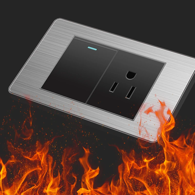 Настенный выключатель PSSRISE S18 US BR CA MX розетка USB TV TEL компьютерная Женская панель из