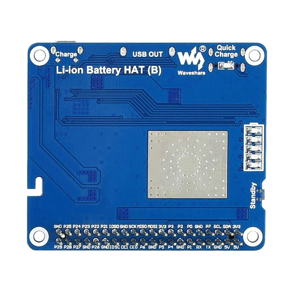3000Mah Li-Polymer Battery HAT for Raspberry Pi Integrates SW6106 Chip |