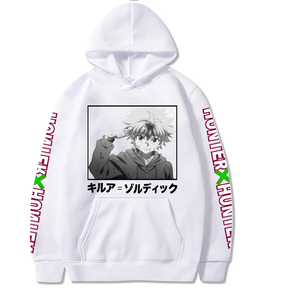 Hunter X Mens &amp Womens Design Hoodie Killua Cosplay Sweatshirt New Anime Pullver Fashion Zoldyck Tops |