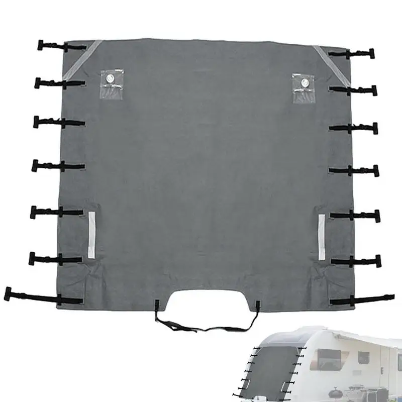 

Caravan Front Towing Cover Waterproof Tow Cover For RV Caravan Front Cover Caravan Universal Front Towing Cover Protector RV