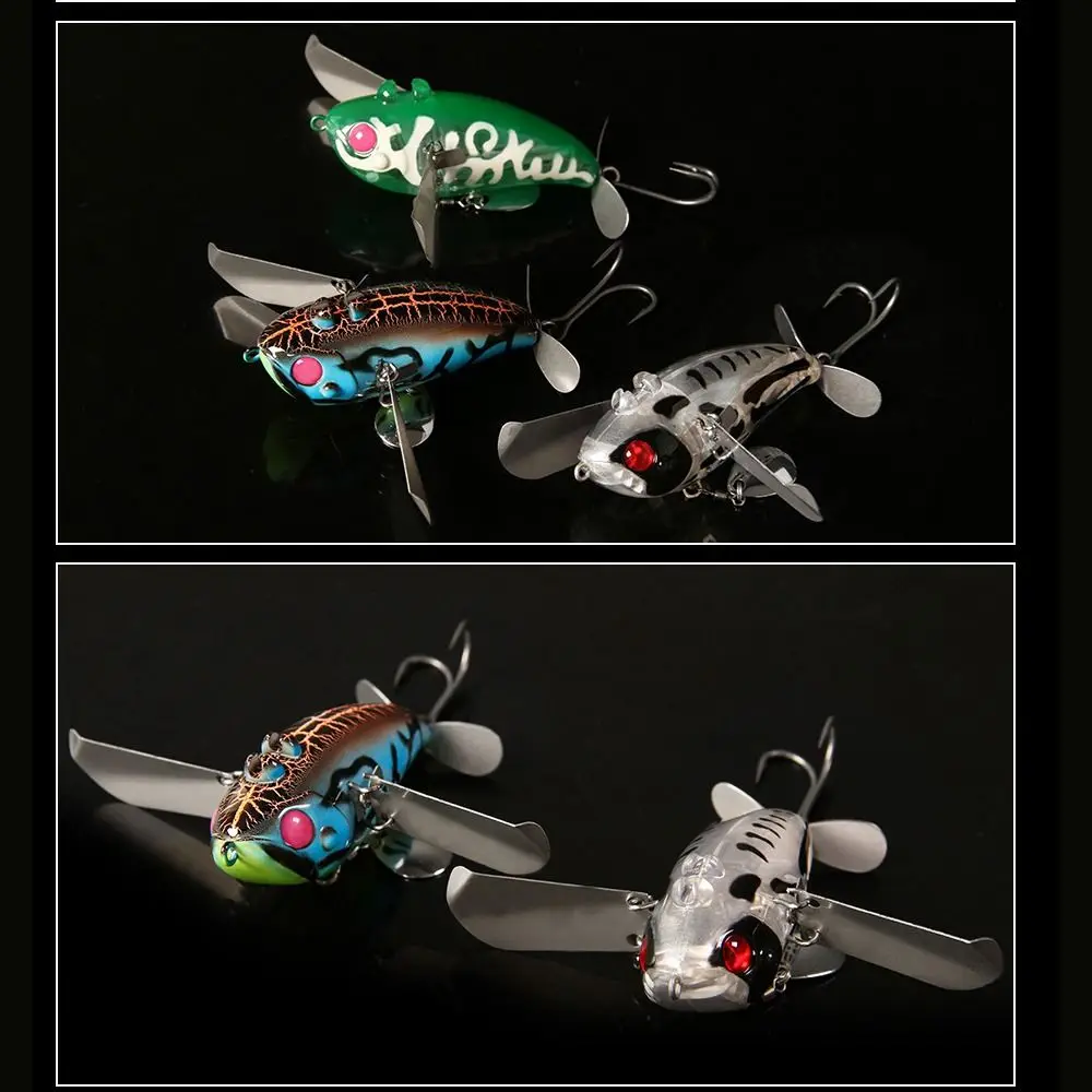 2024 70 мм 20 г пропеллер Warbler приманка вращающийся хвост плавающая поверхность окунь