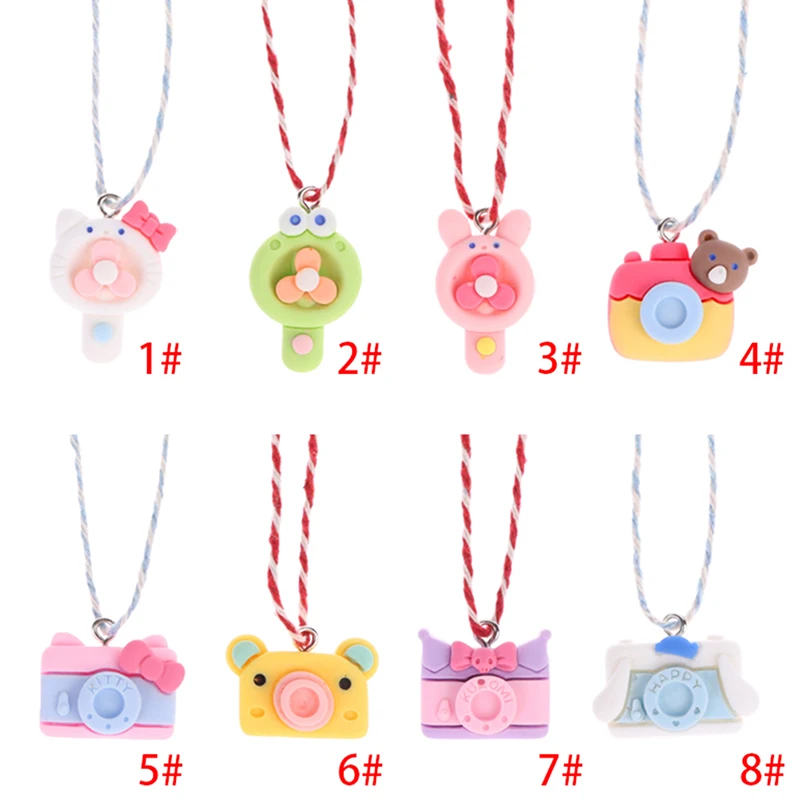 

Dollhouse Miniature Camera Fan Hanging Neck Camera Hanging Neck Fan Model Doll Accessories Decoration Toys For Baby Children