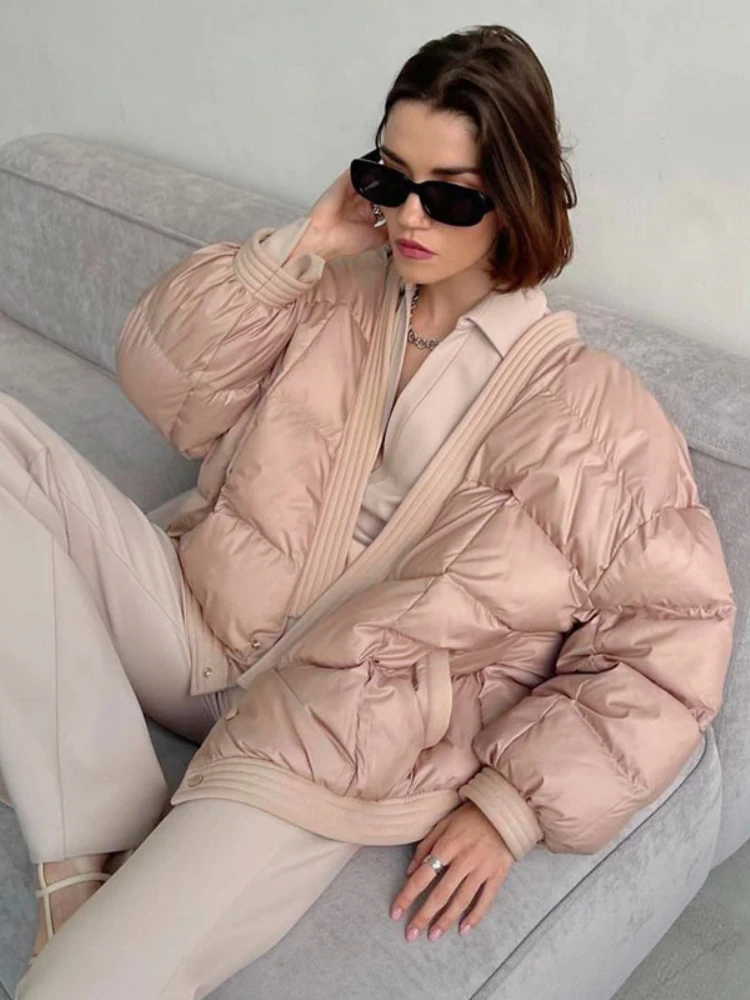 WeiYao 2022 Harajuku Womens Warm Thicken Fashion Coat Autumn Winter Casual Jacket Female y2k Streetwear Hip Hop Coat Woman