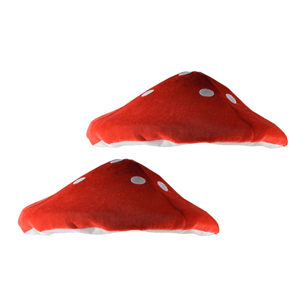 

Mushroom Hat Costume Cosplay Funny Hats Plush Party Cap Kids Beret Red Kawaii Headwear Shaped Novelty Decor Children Christmas