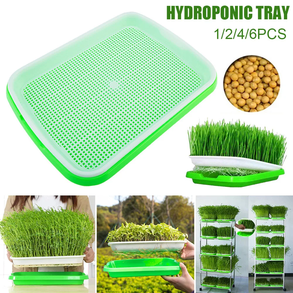 

Seed Sprouter Tray Plant Germination Trays Double Layer Hydroponics Basket Plant Durable Hydroponics Tray