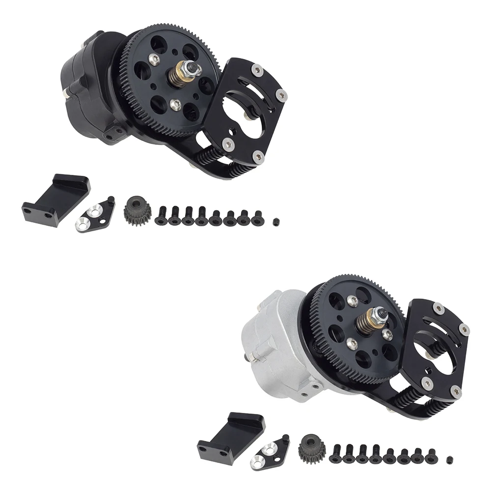 

Metal R3 Single Speed Transmission with Motor Gear for 1/10 RC Crawler Car RC4WD II D90 D110 Gelande 2 Gearbox Upgrade Parts