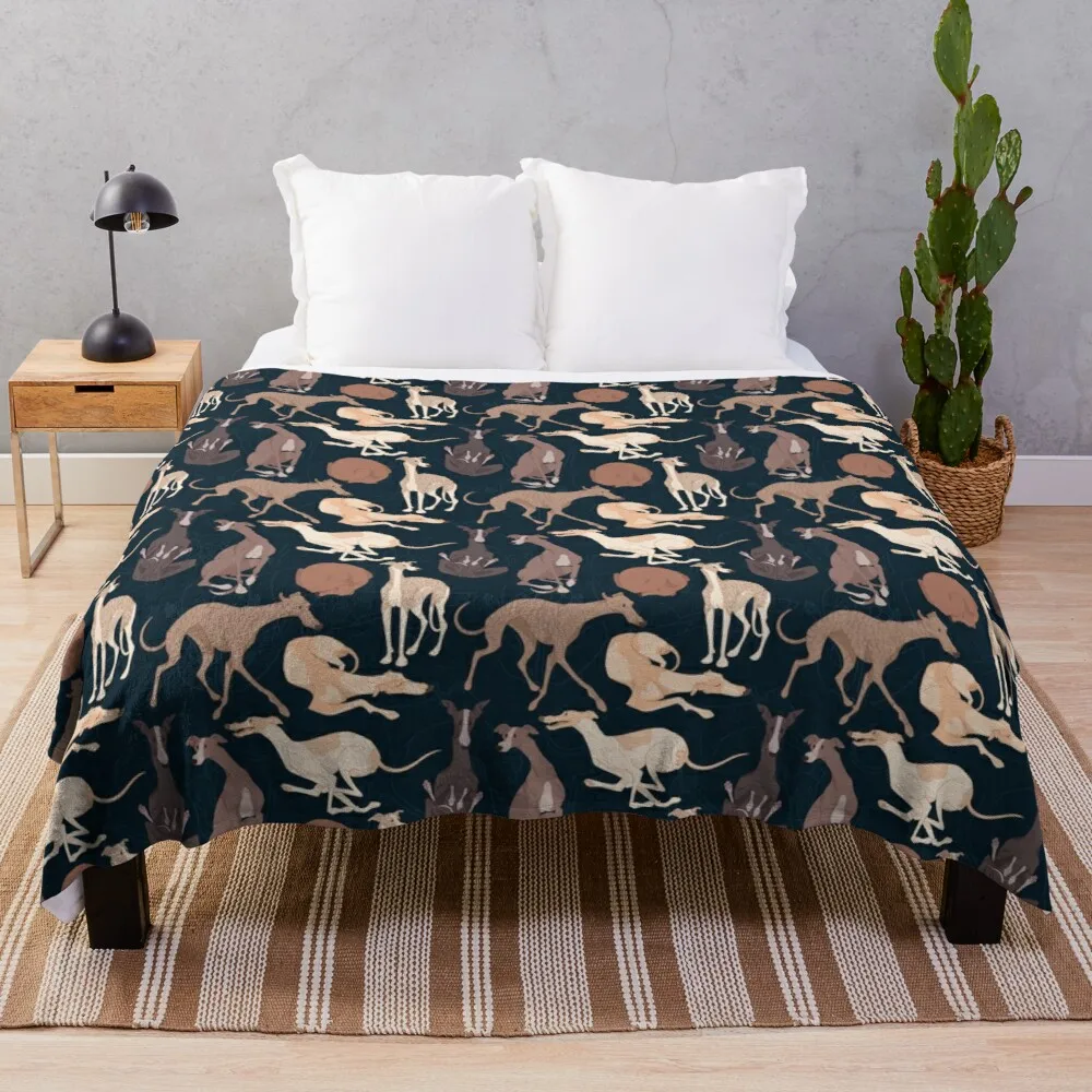 

Whippet Good - DarkThrow Blanket throw blanket for sofa