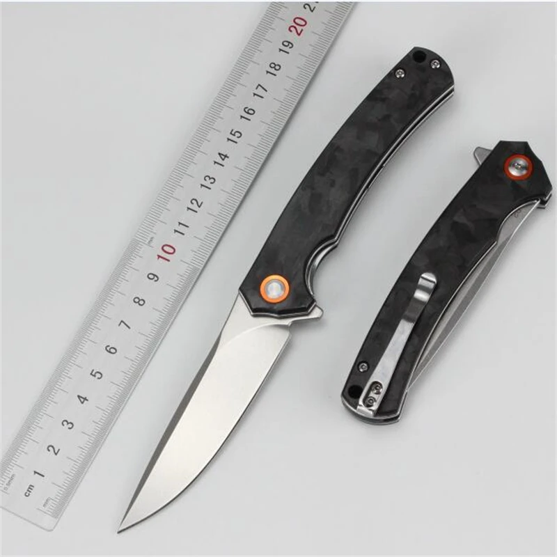 Складной нож Kesiwo GT964 D2 карманный клинок из углеродного волокна С флиппером и
