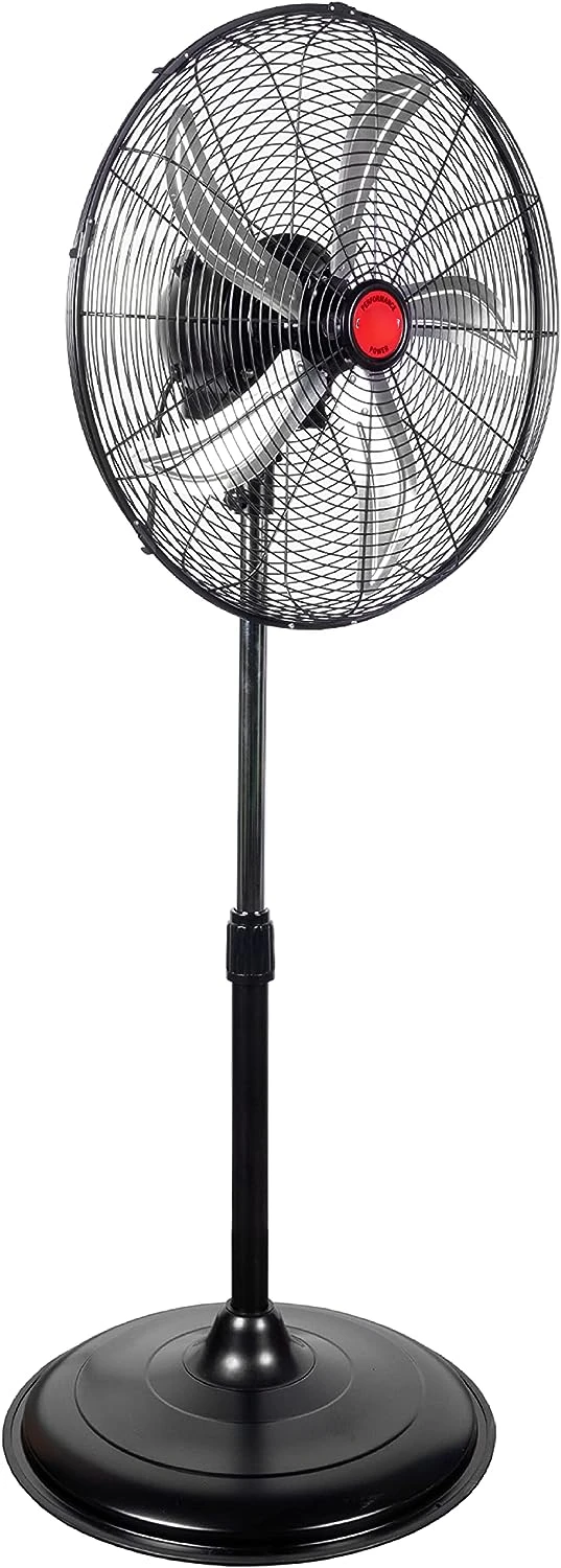 

OEM24871 20" Oscillating Pedestal Fan, Commercial Fan For Worksites, Industrial Fans, High Velocity Shop Fan, Pedestal Fan,