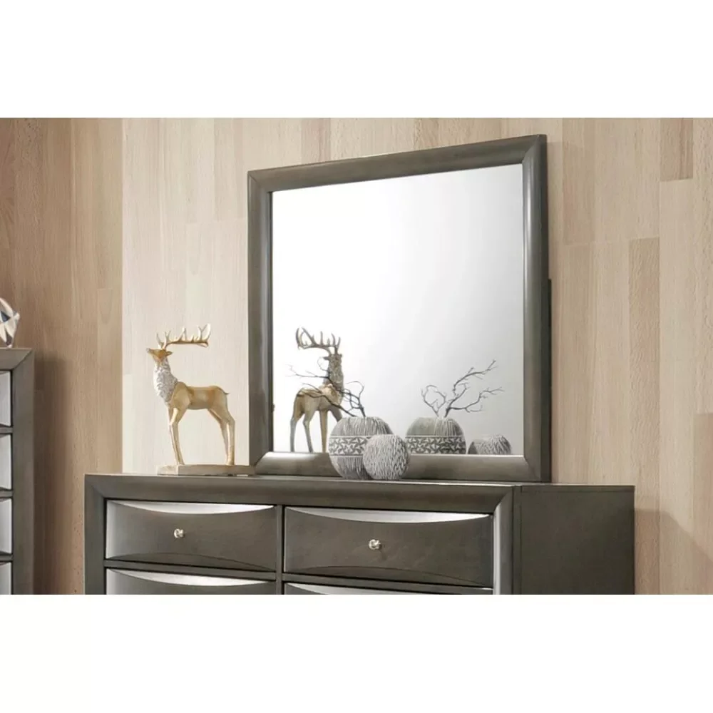 

39x35 H ирландское зеркало в сером дубе, домашний декор, современная мебель для дома, мебель для спальни, шкафы, зеркала, декоративные зеркала