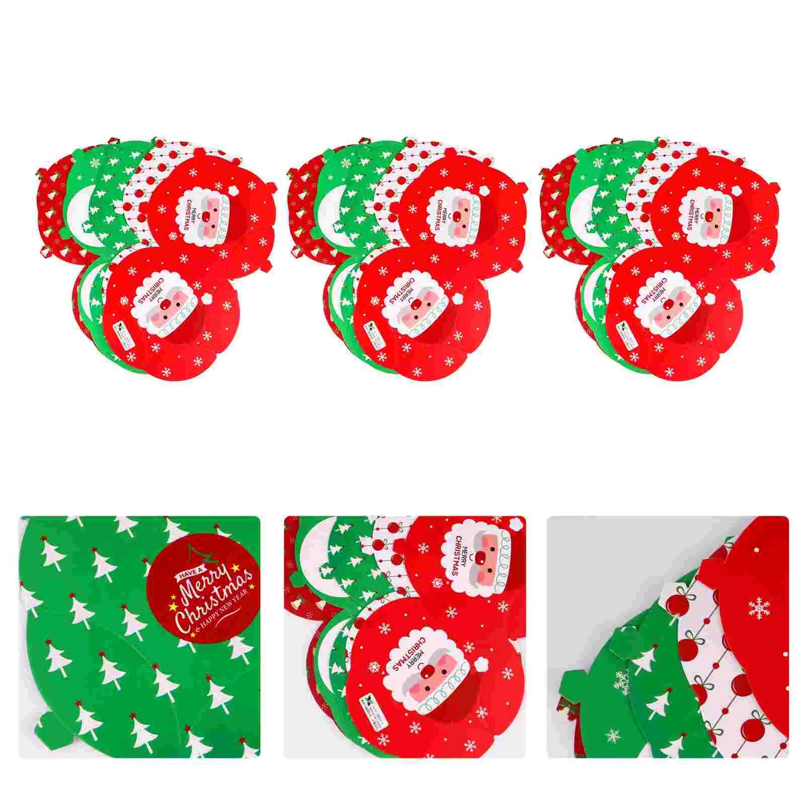 

30Pcs Christmas Candy Packaging Box Adorable Five-pointed Star Shape Candy Box