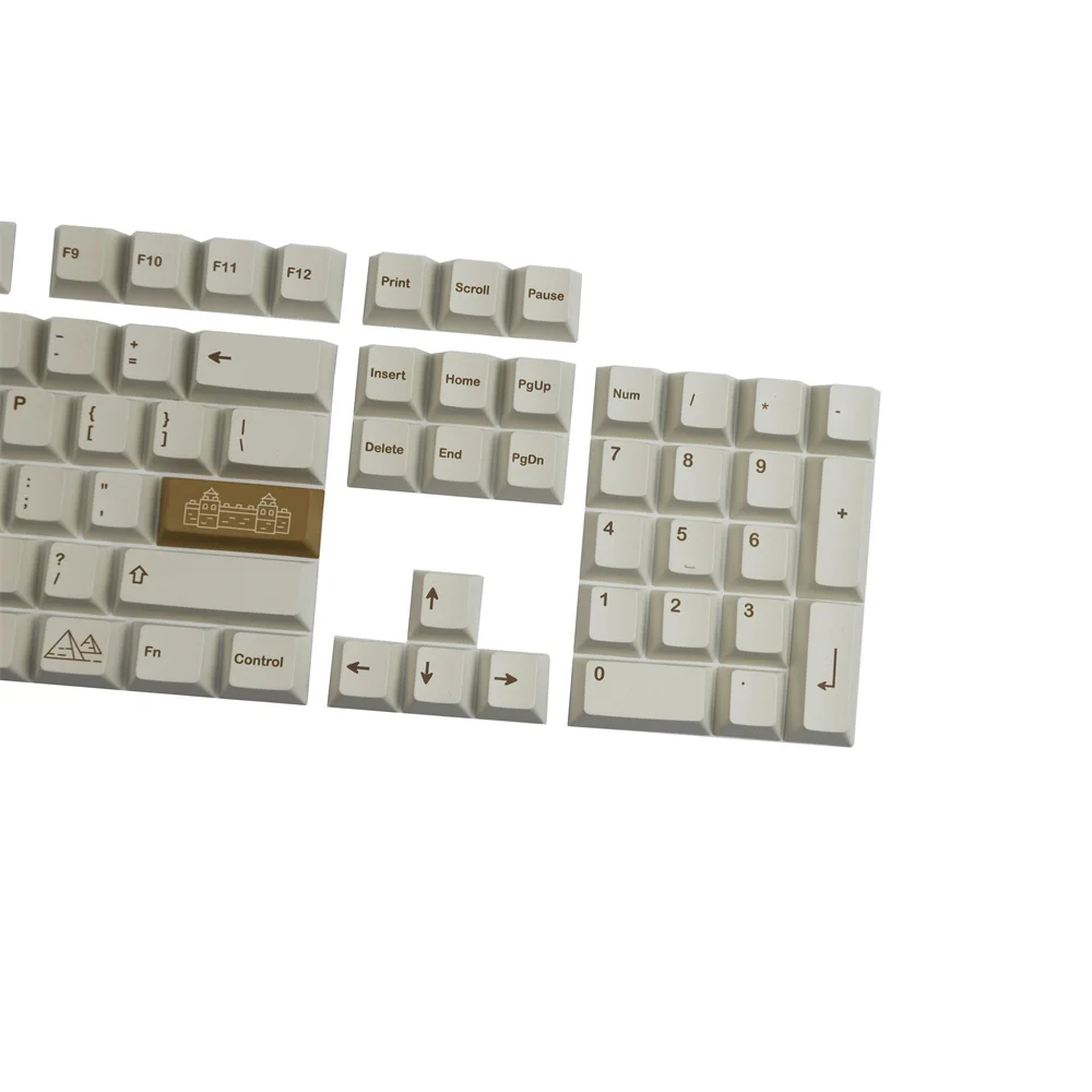 Механическая клавиатура Keycap 142 клавиши Cherry Profile GMK полный набор клавиш ISO Enter для GH60