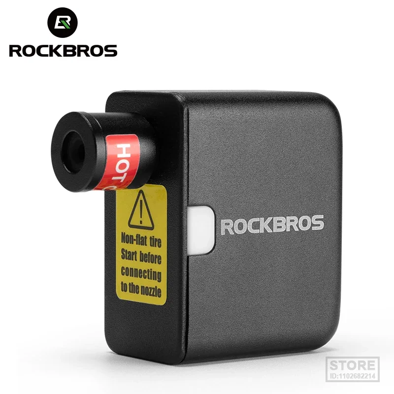 

Насос воздушный ROCKBROS портативный Аккумуляторный с компрессором, 100 фунтов на квадратный дюйм