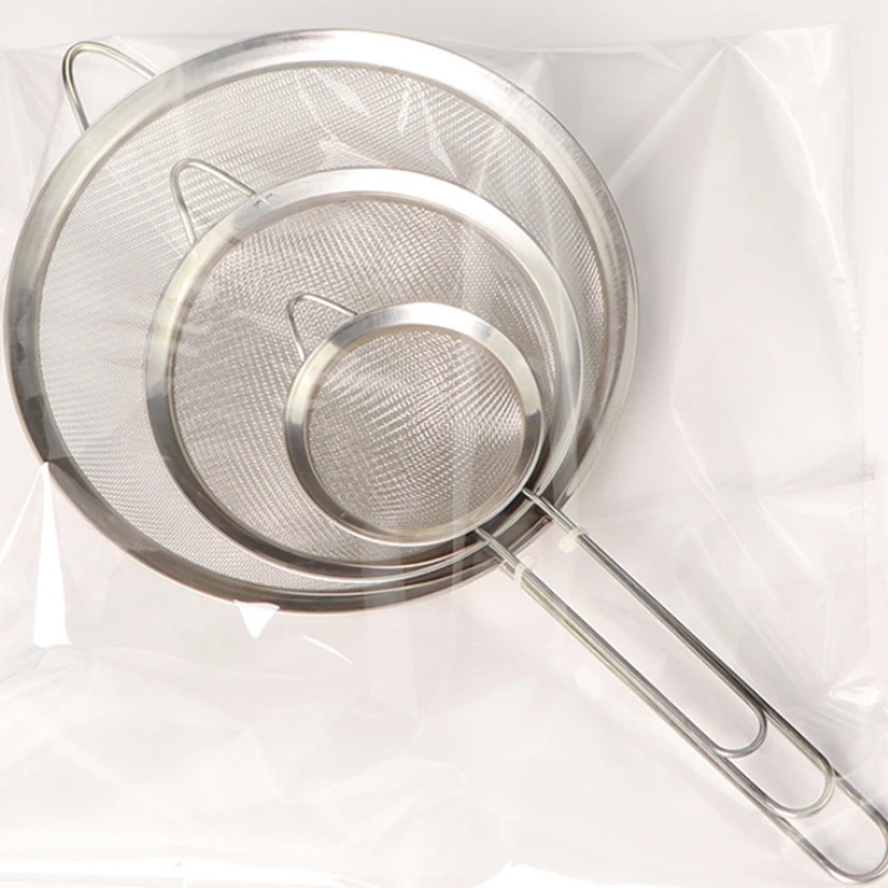 Акция! Набор из 3 саржевый масляный Дуршлаг Из Нержавеющей Стали с широкими