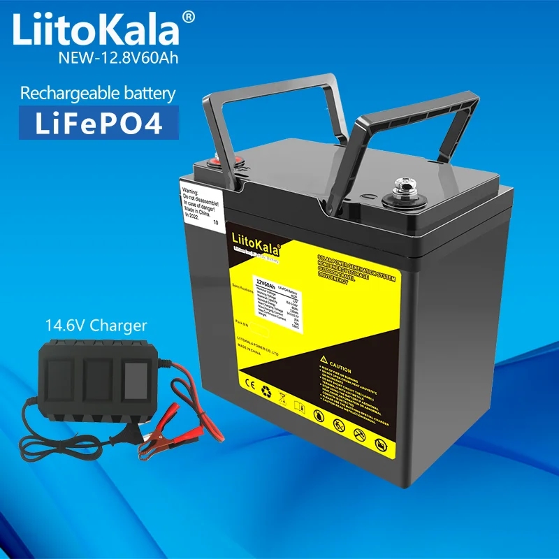 

Аккумуляторная батарея LiitoKala, 12 В, 60 ач, 12,8 В