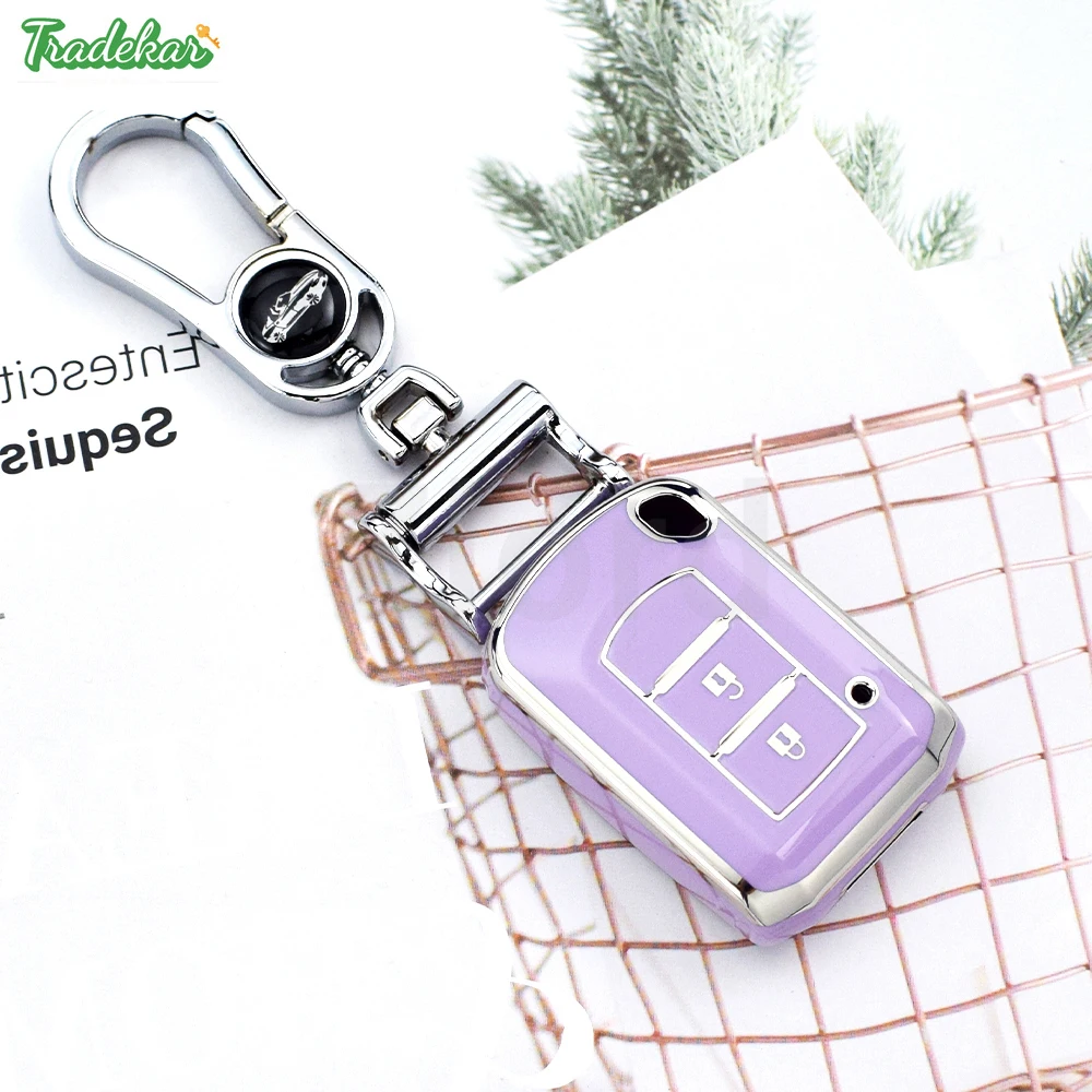 Серебряный край ТПУ 2 3 кнопки дистанционный автомобильный брелок для Mitsubishi Eclipse