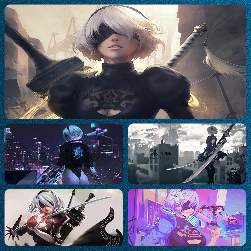 

Large Mouse Pad Nier Automata mousepad Gaming Sailor Moon Sexy Desk Mat Laptops Office Accessories Mouse Pads gamer Mouse carpet