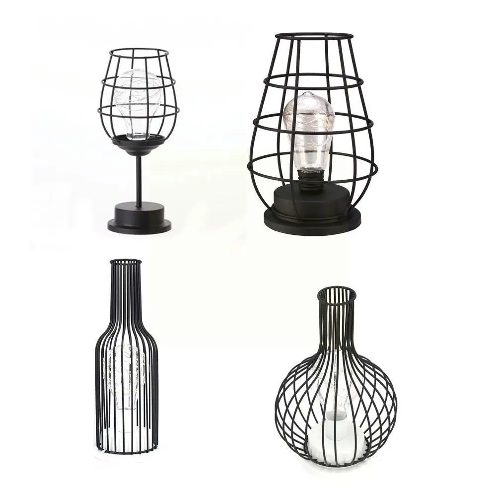 

Led Hollow Shaped Night Light Bedside Desk Table Night Lamp Nordic Metal Wrought Iron Desk Lamp For Valentines's Day Home D B4u5