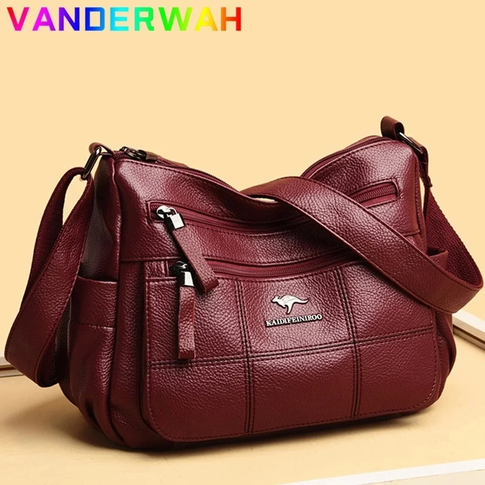 

Genuine Brand Leather Sac Luxury Handbags Women Bags Designer 2023 Female Waterproof Bag Shoulder Crossbody Messenger Bags New