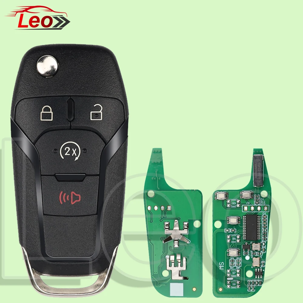 

Умный откидной дистанционный ключ Leo для Ford F-150 F-450 F-650 RAPTOR RANGER 2015-2022 Pn:164-R8134 902 МГц ID: 49 чип FCC: N5F-A08TDA.