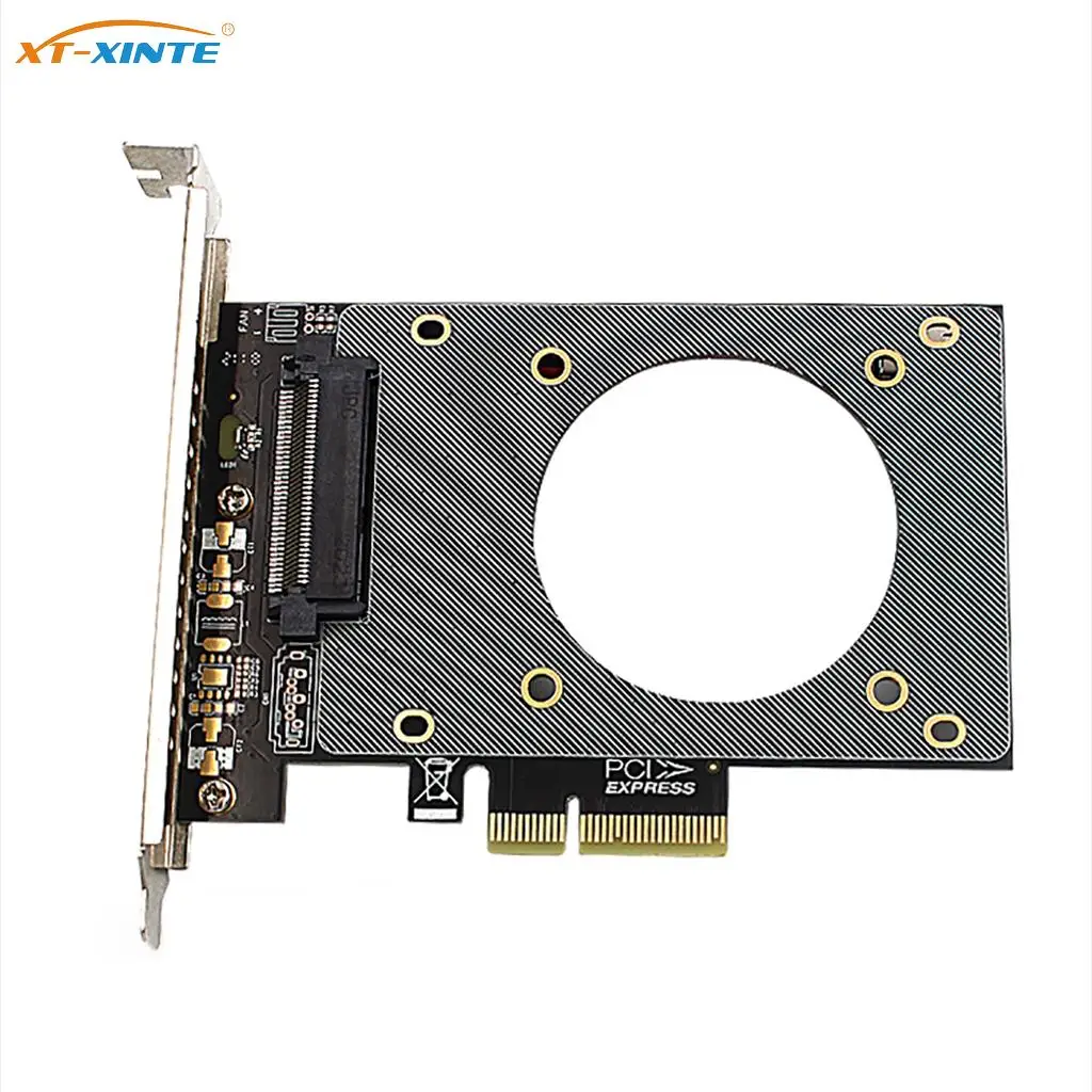 

U.2 SSD SFF-8639 для PCI-e X4 карта расширения Поддержка U.2 для NVME SSD Riser Card Gen4 64Gpbs для PCIe X4 X8 X16 адаптер