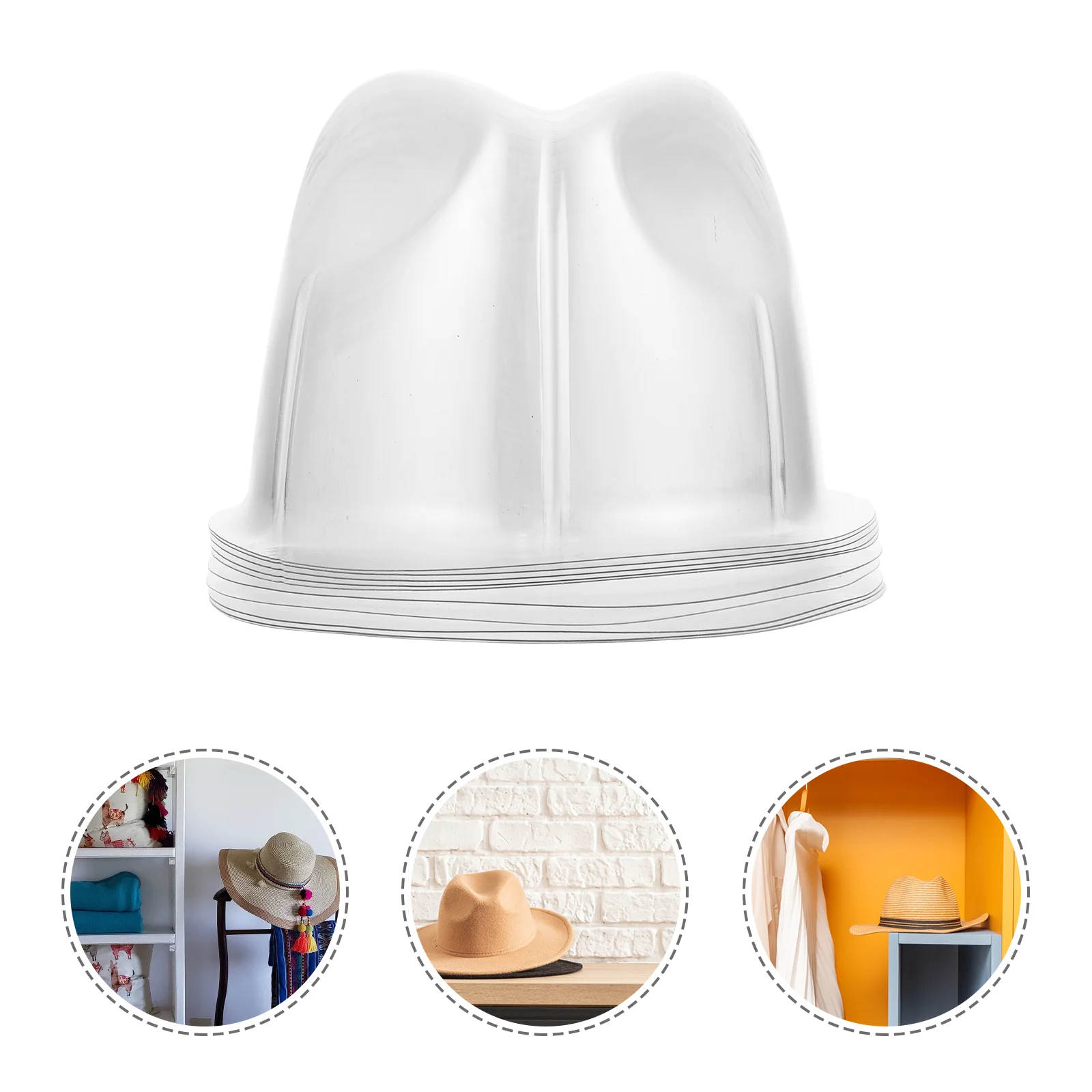 

10Pcs Useful Hat Support Holders Practical Hat Holders Caps Display Stands