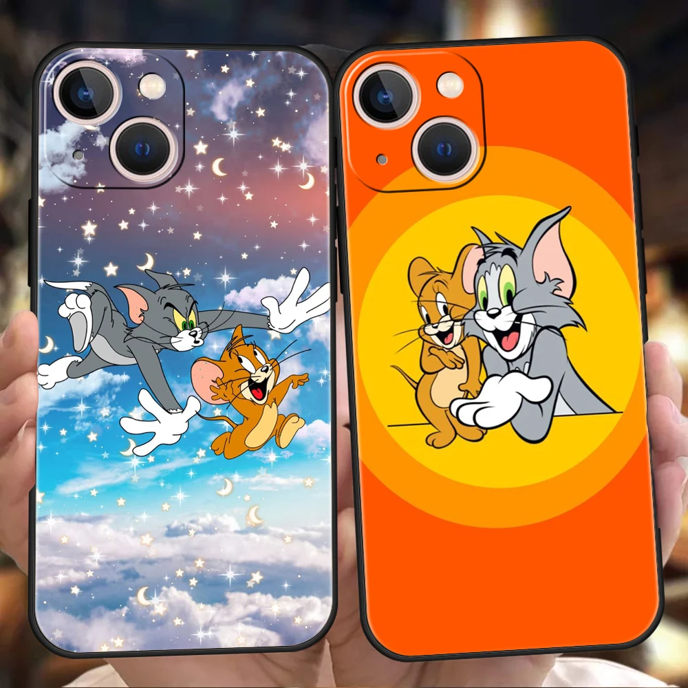 

Tom And Jerry Phone Case Cover for iPhone 12 13 Pro Max XR XS X iPhone 11 7 8 Plus SE 2020 13 Mini Silicone Soft Shell Funda Bag