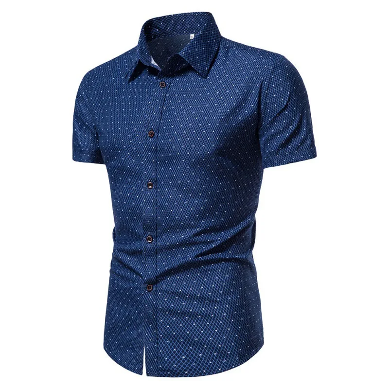 

New Men's Casual Printed Short-sleeved Shirt