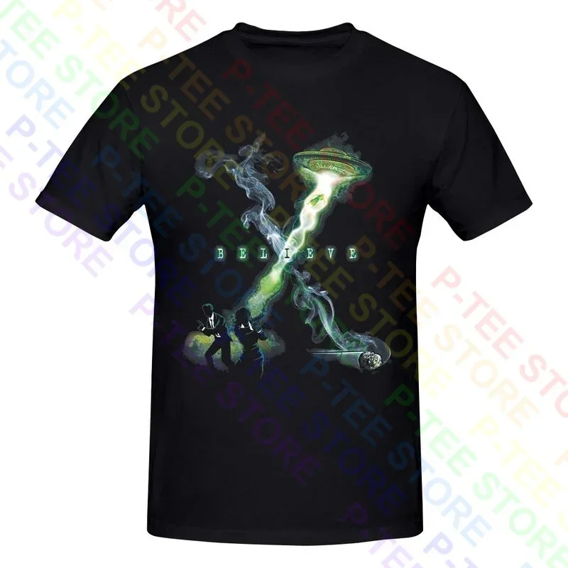 I Believe Alien Ufo Fox Mulder Dana Scully Smoking Man The X Files Рубашка Футболка Поп Винтаж