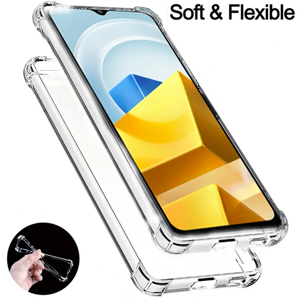 

Cover For Xiaomi Poco M5 Transparent Case Pooco M 5 Case Anti-scratch Funda Poco X4 M4 Pro 5G Silicone Capa Poco M5s Protector