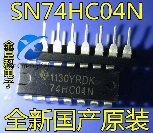 

30pcs original new SN74HC04N 74HC04 DIP-14 six way inverter
