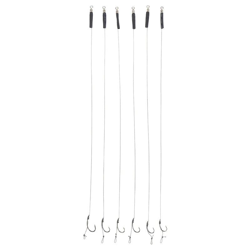 

30 X Hair Rigs Barbless Size 6 8 10 Carp Fishing Rigs NGT Tackle 12Lb Braid