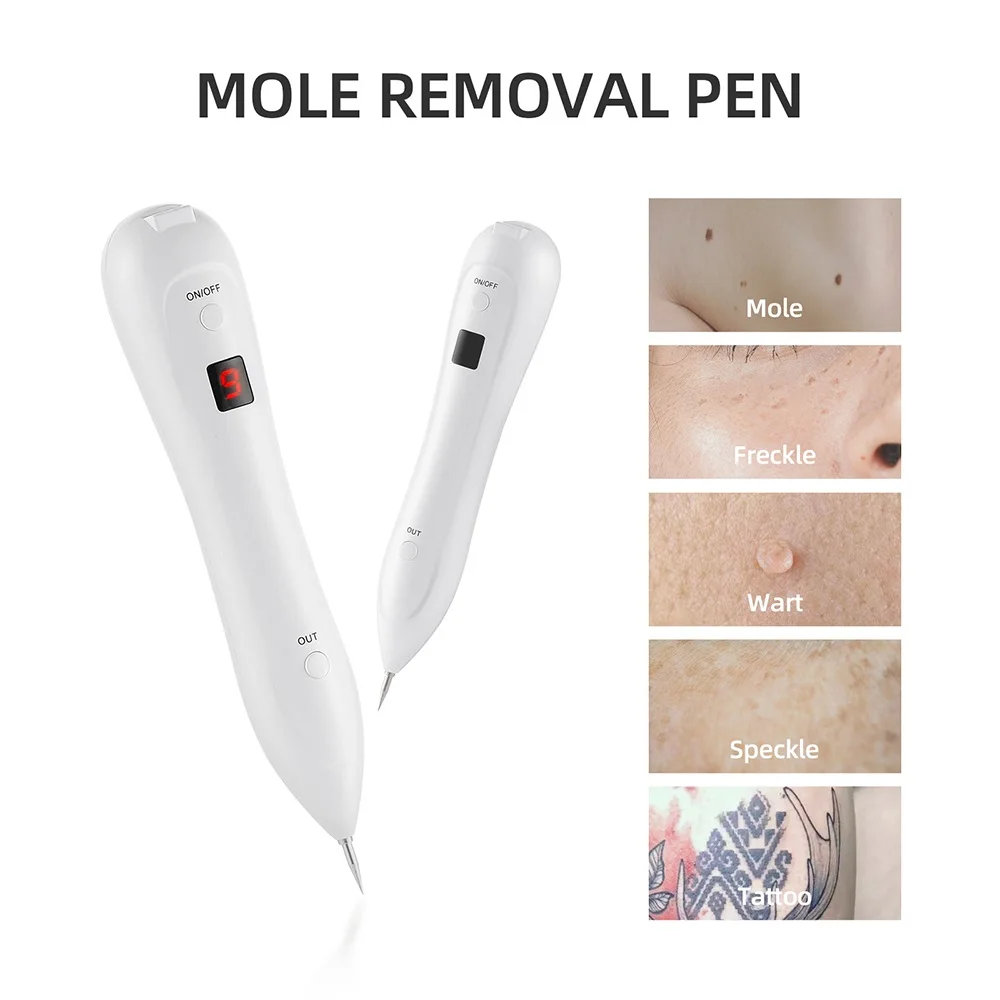 Плазменная ручка 9 уровней ЖК-дисплей для удаления черных точек на лице удаление