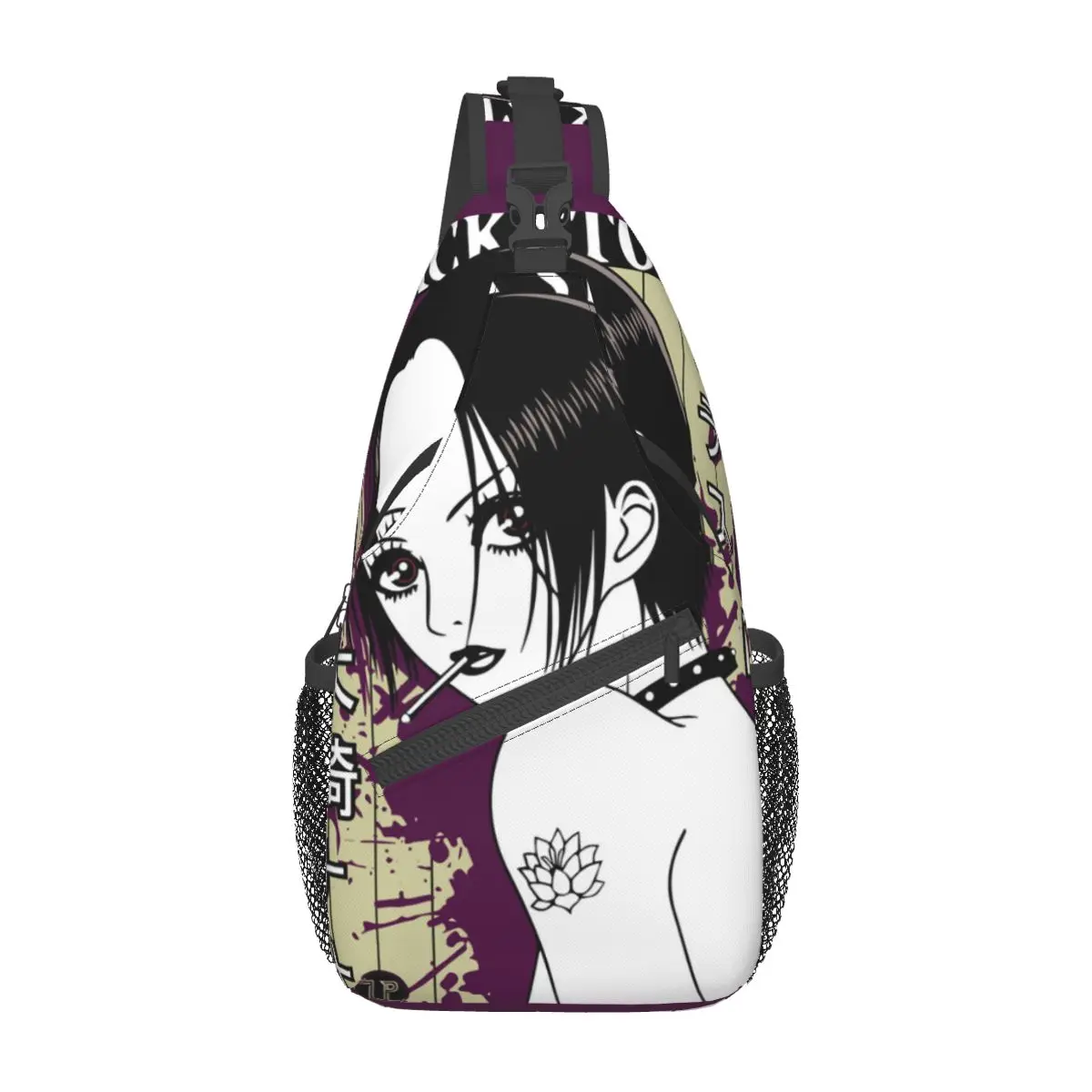 

Сумка нагрудная на плечо с принтом аниме «курительные»