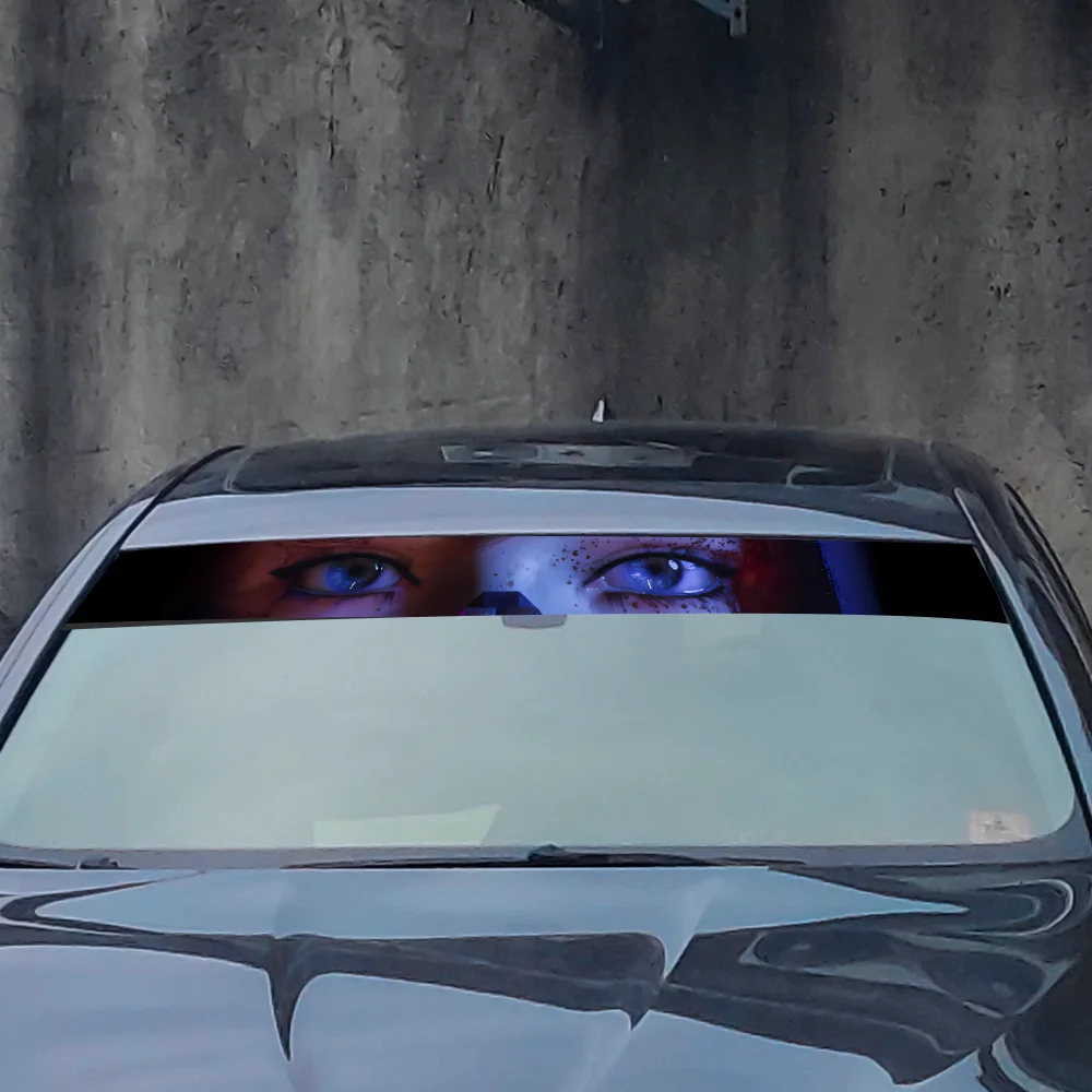 Beauty's Gaze 3D глаза наклейки на переднее лобовое стекло автомобиля передняя и