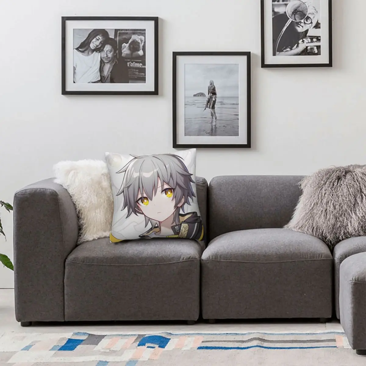 Наволочка в виде звёзд и рельсов 18 дюймов