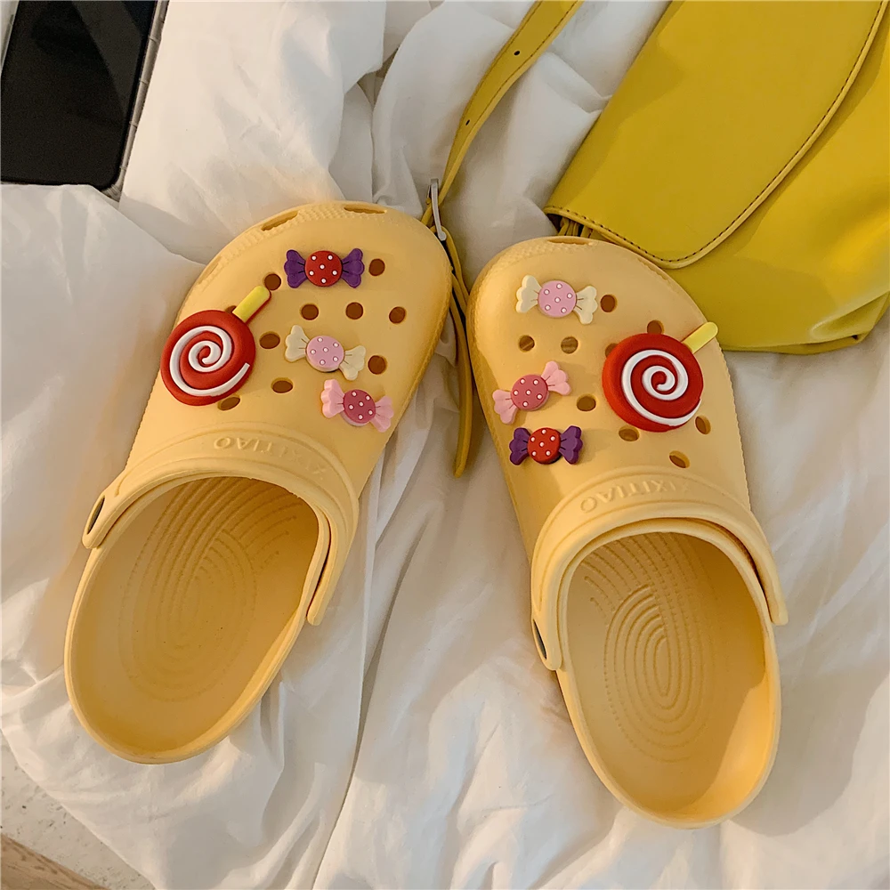 

Cute Cartoon Lollipop Clogs for Women Summer Fashion Sandals Casual Garden Clogs Waterproof Shoes Nursing Women House Slippers