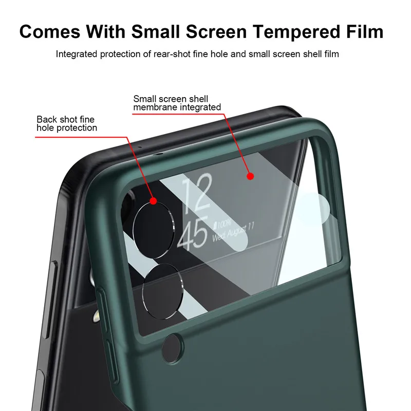 Чехол для Samsung Galaxy Z Flip 3 чехол с ремешком на руку браслет ультратонкий твердый