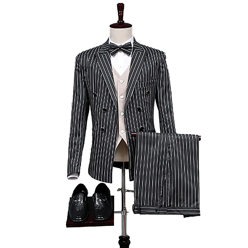 

Custom Made Groomsmen Pattern Groom Tuxedos Shawl Lapel Men Suits Wedding Best Man SA03-6999