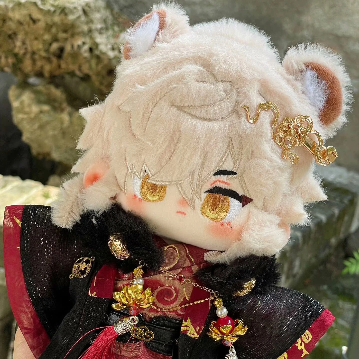 

Искусственная игрушка 20 см из аниме «хонкай: звезда рельс Цзин Юань» Косплей плюшевая набивная кукла меняющая одежду плюшевая подушка Рождественский подарок