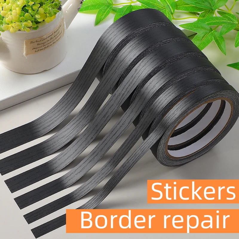 Утолщенная наклейка с имитацией черного дерева красивые края древесины