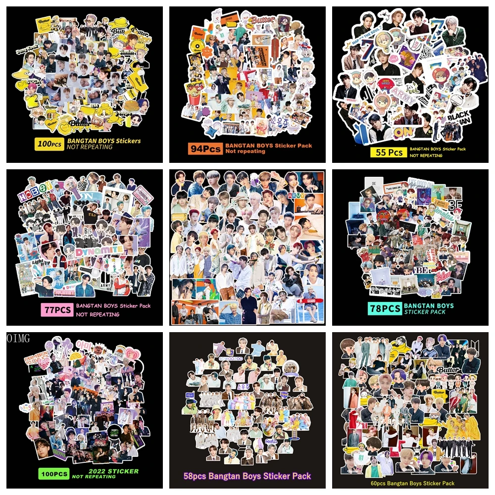 

Kpop Bangtan Boys Stickers New Album SEASON'S GREETINGS Korean Butter Cute Stickers Pack DIY Laptop Notebook Decors Fans Gifts