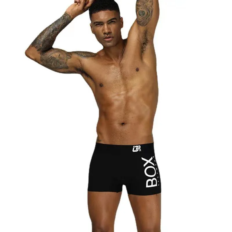 Мужские боксеры сексуальное нижнее белье Мягкие Длинные шорты из хлопка мягкие с