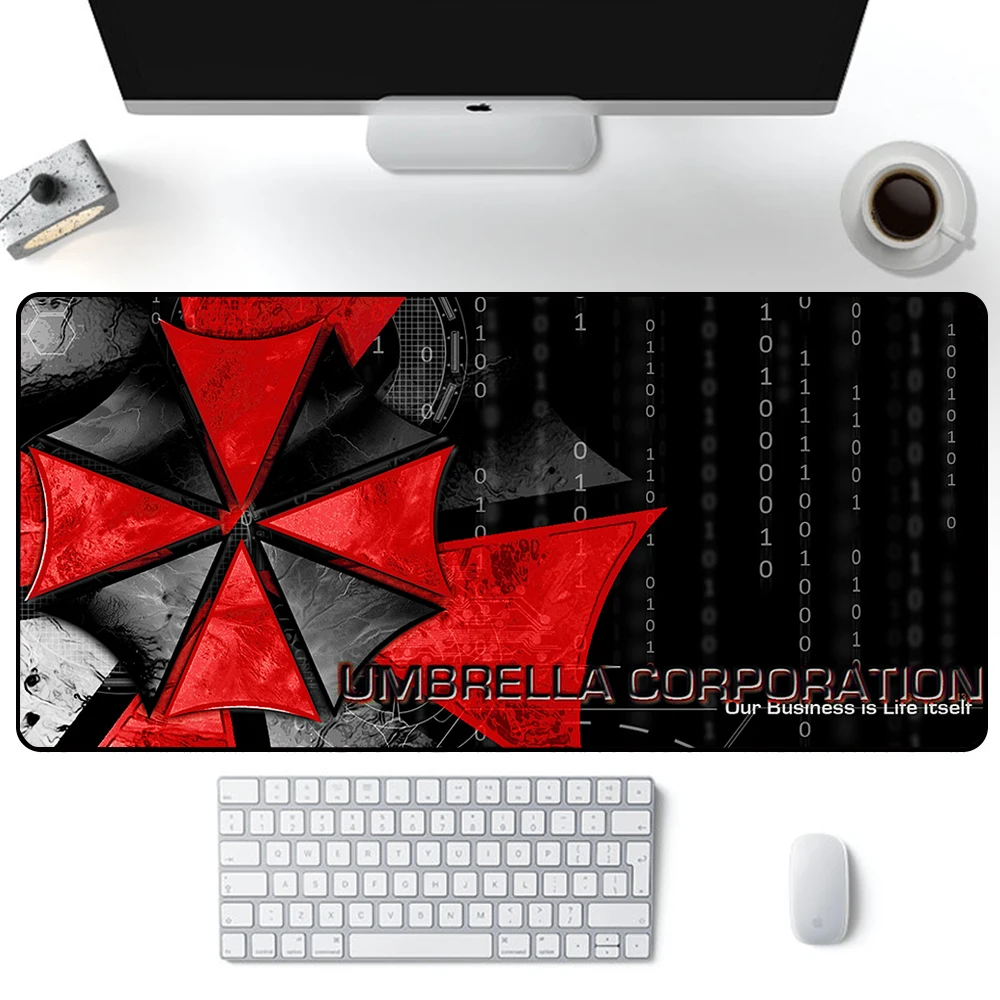 

Коврик для мыши Umbrella Corporation, большой игровой коврик для мыши, размер XXL, компьютерный офисный коврик для мыши, клавиатура, Настольный коврик д...